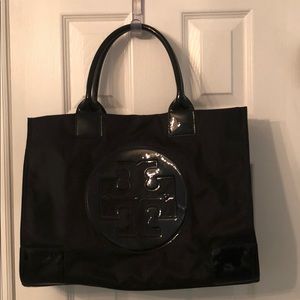 Tory Burch Large Nylon Ella Tote - Black